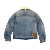 ADVISORY BOARD CRYSTALS Shearling Lined Jean Jacket at Gravity NYC